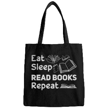 Discover Eat Sleep Read Books Repeat Bookworm Book Lover Bags