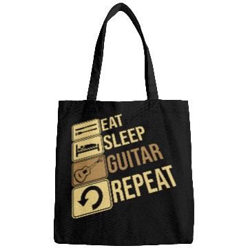 Discover Guitarist Eat Sleep Repeat Bags
