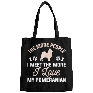 Discover I Love My Pomeranian Bags