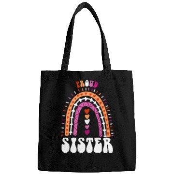 Discover Proud Sister Lesbian Pride Boho Rainbow Bags