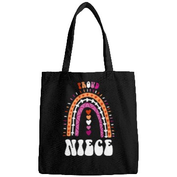 Discover Proud Niece Lesbian Pride Boho Rainbow Bags