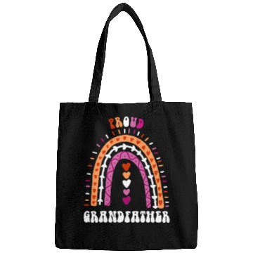 Discover Proud Grandfather Lesbian Pride Boho Rainbow Bags
