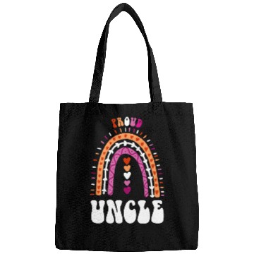 Discover Proud Uncle Lesbian Pride Boho Rainbow Bags