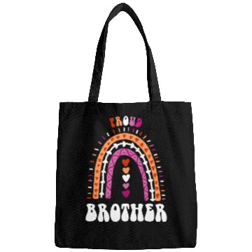 Discover Proud Brother Lesbian Pride Boho Rainbow Bags