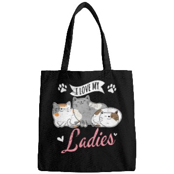 Discover I Love My Ladies Cat Owner Cute Cat Mom Love Cats Bags