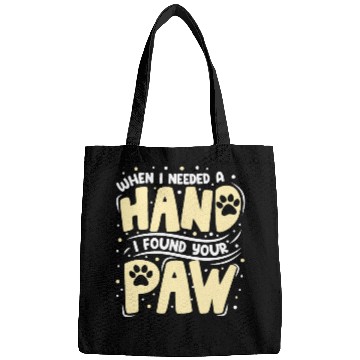 Discover When I Needed a Hand Cat Lover Kitty Cats Mom Dad Bags