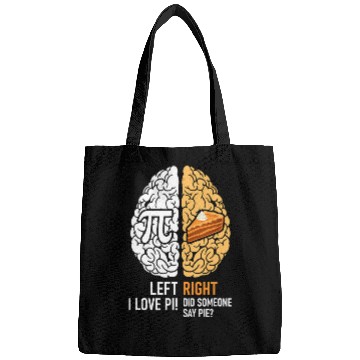 Discover Funny Pi Day Left Vs Right Brain Pie Bags Math