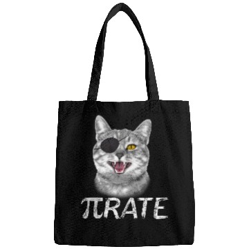 Discover Funny Pi Day Math Science Cat Pirate Bags