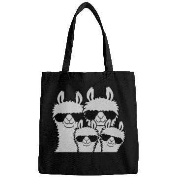 Discover Llama family parents child Bags