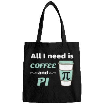 Discover Pi Day Math Coffee Lover Geometry Calculus Trigono Bags