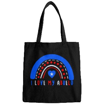Discover I Love My Abuelo Puerto Rican Boho Rainbow Bags