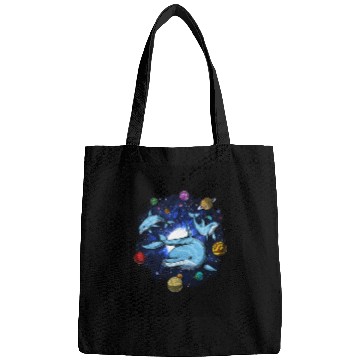 Discover Psychedelic Space Dolphins Bags