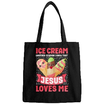 Discover Ice Cream Christian Jesus Cone Bags