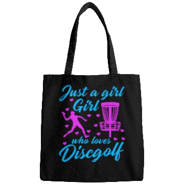 Discover Girl Who Loves Disc Golf Vintage Ultimate Frisbee Bags