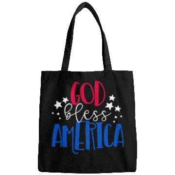 Discover God Bless America Patriotic American 4th of Julygo Bags