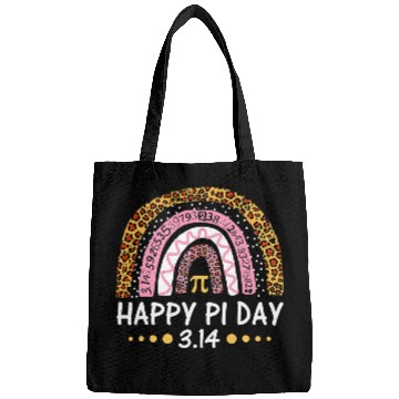 Discover Happy Pi Day Mathematic Math Teacher Gift Leopard Bags