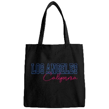 Discover Womens Los Angeles California Letter Print Half Bags