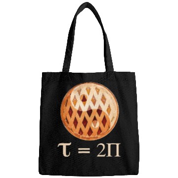 Discover Tau 2x Pi Day Bags Funny Tau Day Maths Clothing