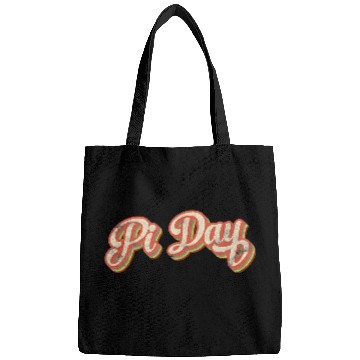 Discover Retro Pi Day Text Gift Vintage Math Teacher Studen Bags