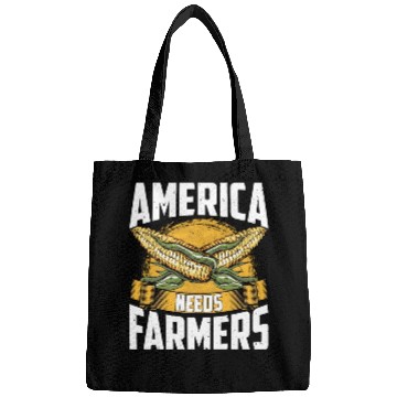 Discover America Needs Farmers Funny Corn Farming Bags