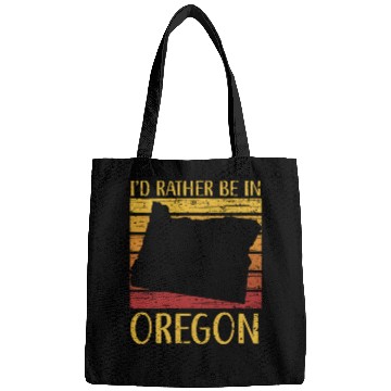 Discover I'd Rather Be In Oregon USA America Oregonians Bags
