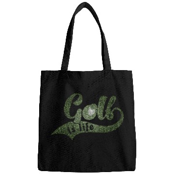 Discover GOLF IS LIFE Distressed Look Bags