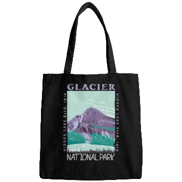 Discover Glacier National Park Hidden Lake Distressed Bags
