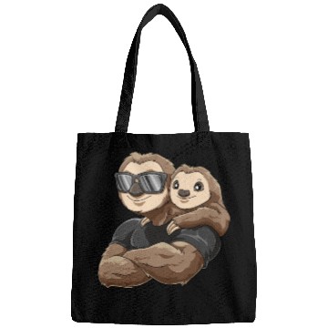 Discover Strong sloth with baby sloth child for a Sloth Bags