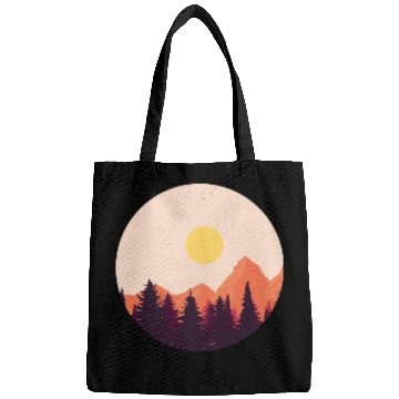 Discover sunset horizon mountains Bags