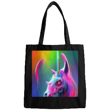 Discover Heavy metal rainbow ultra unicorn Bags