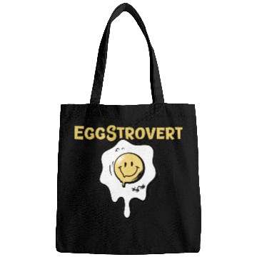 Discover Eggstrovert Happy Extrovert Fried Egg Bags
