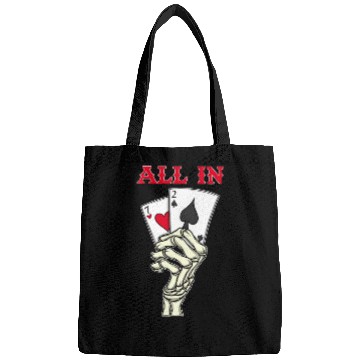Discover Poker Player Poker Cards 7 2 Skeleton Hand Poker Bags