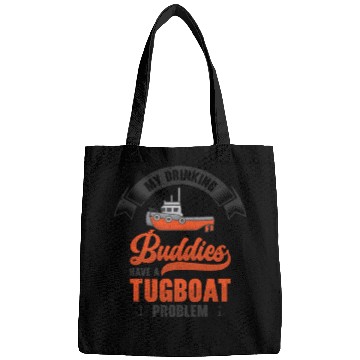 Discover Tugboat Drinking Buddies Alcohol Tugboat Captain Bags