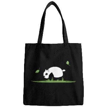 Discover Animal Love Cartoon Panda Ecosystem Nature Grass Bags