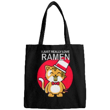 Discover Cat Ramen Lover I Just really love Ramen Bags