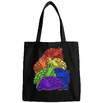 Discover Turtle Stack LGBTQ Gay Pride Rainbow Flag LGBT Bags