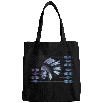 Discover Chief Native American US Flag Bags