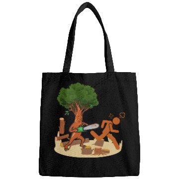 Discover Tree vs Lumberjack Unisex Mens Bags Funny Humor