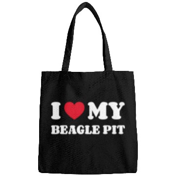 Discover I Love My Beagle Pit Bags