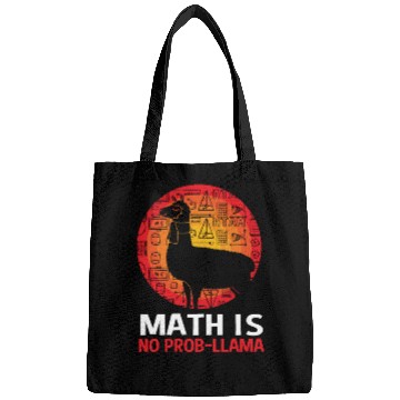 Discover Funny Llama Math Teacher Math Is No Probllama Bags