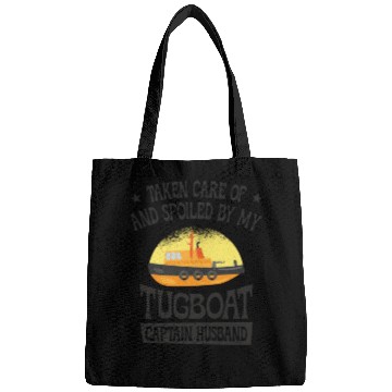 Discover Tugboat Spoiled Tugboat Captain Husband Sailing Bags