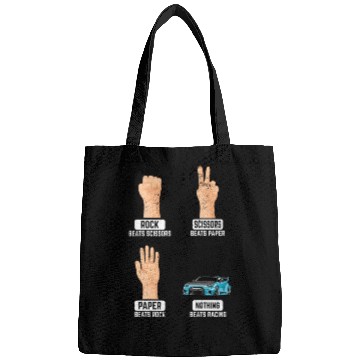 Discover Rock Paper Scissors Nothing Beats Racing Funny Rac Bags