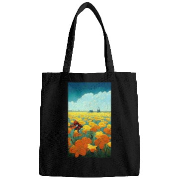 Discover Colorful multicolored bright picture. Painted Bags