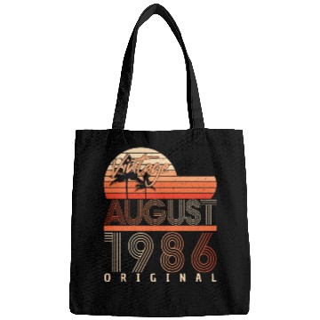 Discover Birthday Greeting For August 1986 Bags