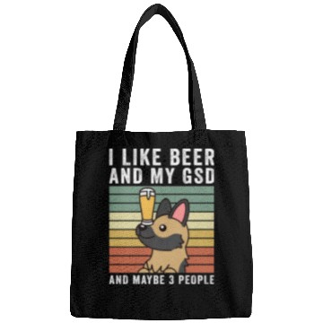Discover I Like Beer And My German Shepherd Bags