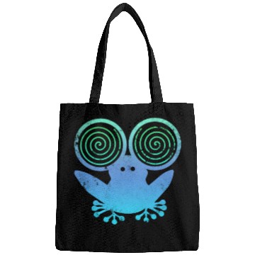 Discover Hypnotic Frog Blue Bags