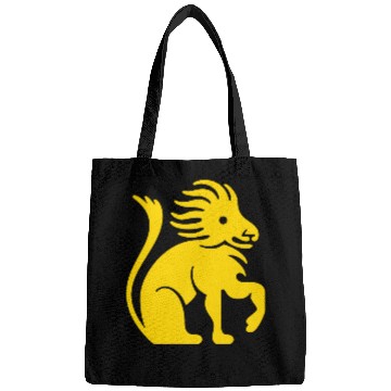 Discover leo zodiac gold lion king Bags