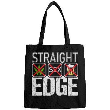 Discover Straight Edge Vegan, Against Drugs, Punk Bags
