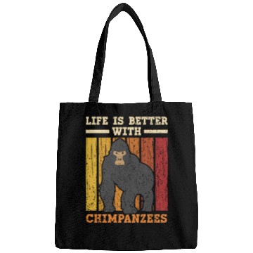 Discover Life Is Better With Chimpanzees Monkey Zookeeper Bags