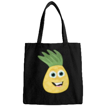 Discover Pineapple Cartoon kawaii Anime funny face Bags